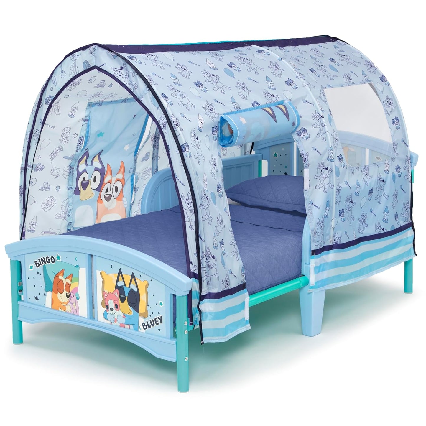 – Bluey Plastic Toddler Bed with Tent