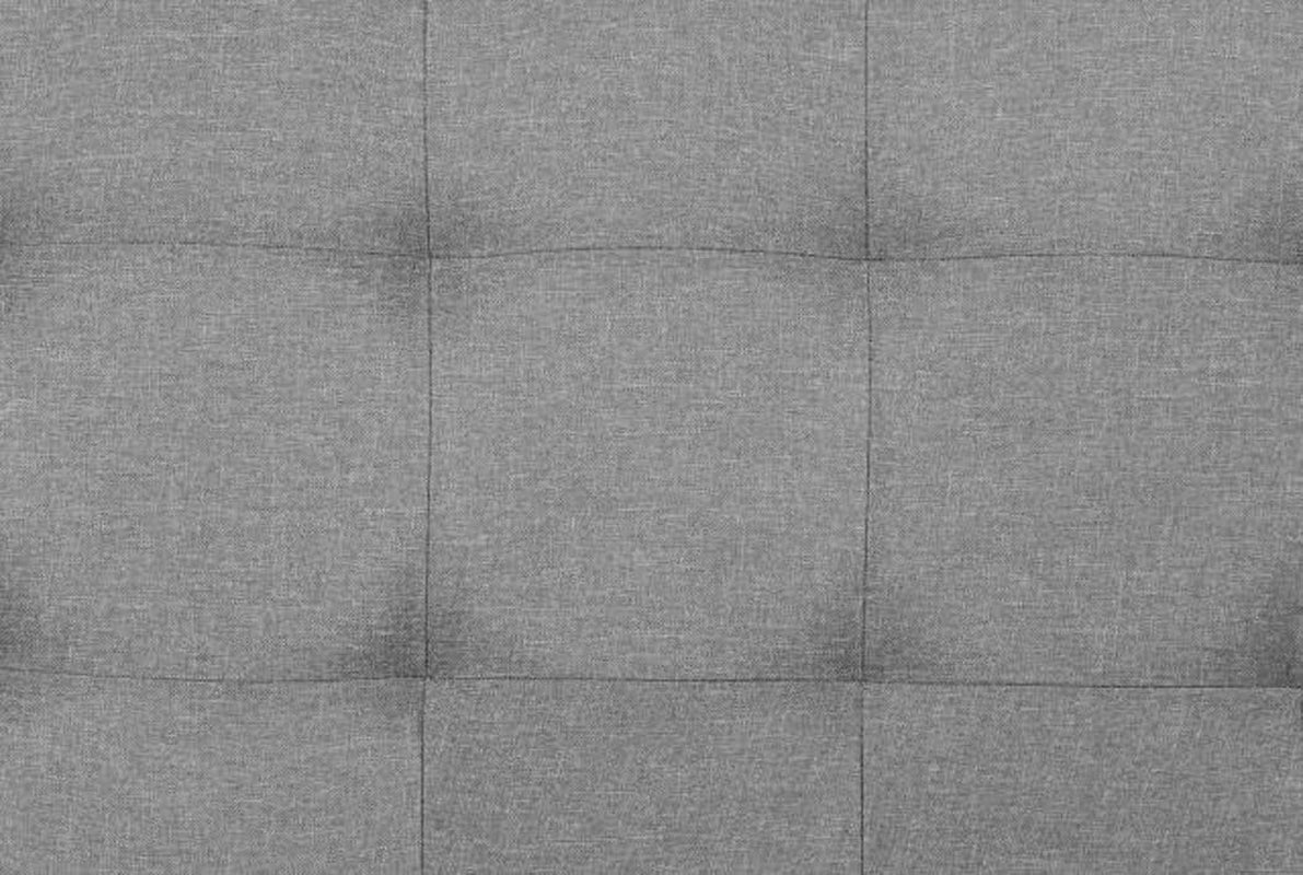 Faux Linen Upholstered Tufted Headboard with Adjustable Height, King, Gray