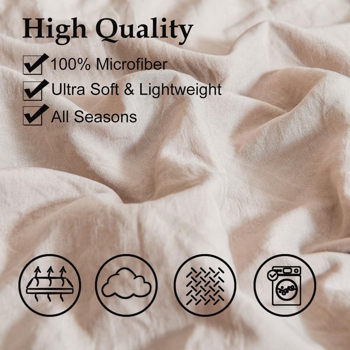 Taupe Pillowcases, Khaki Macrame Tassel Pillow Cases Set of 2, Soft Washed Microfiber, Taupe Decor Tassel Boho Pillow Cover, 2 Pack (King, Taupe Tassel)