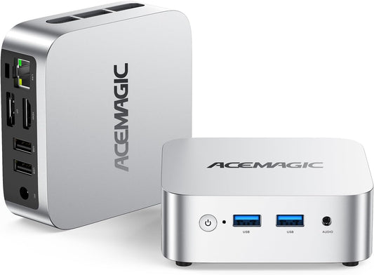 V1 Mini PC Computers, Intel Twin Lake N150(Turbo 3.6Ghz), 16GB DDR4 RAM 1TB M.2 SSD Mini Desktop Computer, 4K HDMI Dp/2Xusb3.2 Wifi6/Bt5.2, VESA Gbe, Htpc/Business Office Micro Pc