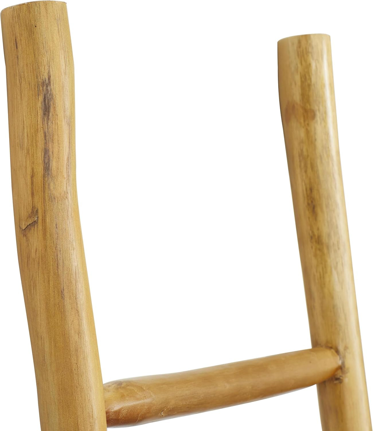 Teak Wood Handmade Ladder 4 Rack, 17' X 2' X 59', Brown