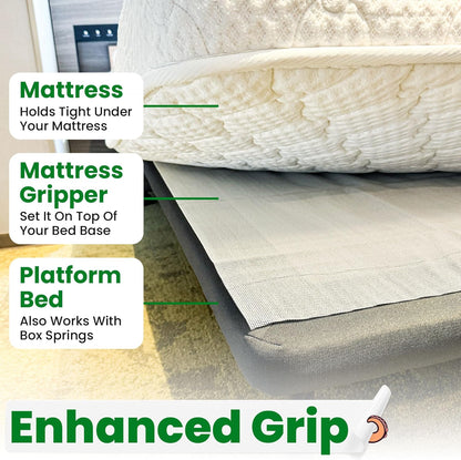 Non Slip Mattress Gripper Pad Stop Mattress, Keep Topper from Sliding - anti Slip Grip Pads Holder Stop Couch Cushion, Sofa Cushions, Patio & Furniture to Prevent Sliding (Queen)