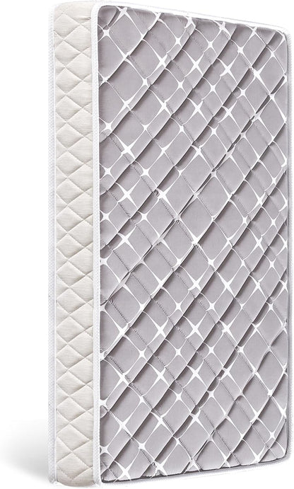 Premium Hypoallergenic Baby Crib Mattress and Toddler Mattress - 52" X 27.6" X 5" - Breathable - Firm Soft - Fits Standard Cribs and Toddler Beds
