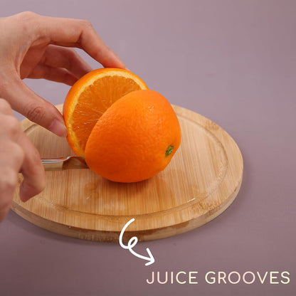Small Cutting Board Set of 2 - Compact with Juice Groove for Fruits, Vegetables, Cheese & Sandwiches, Lightweight & Non-Toxic Mini Boards for Charcuterie, Camping & Kitchen