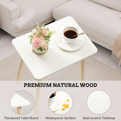 Nursery Side Table, Small End Table Accent Table Living Room Balcony Office, Modern Side Bedside Home Decor, for Small Spaces, Easy Assembly
