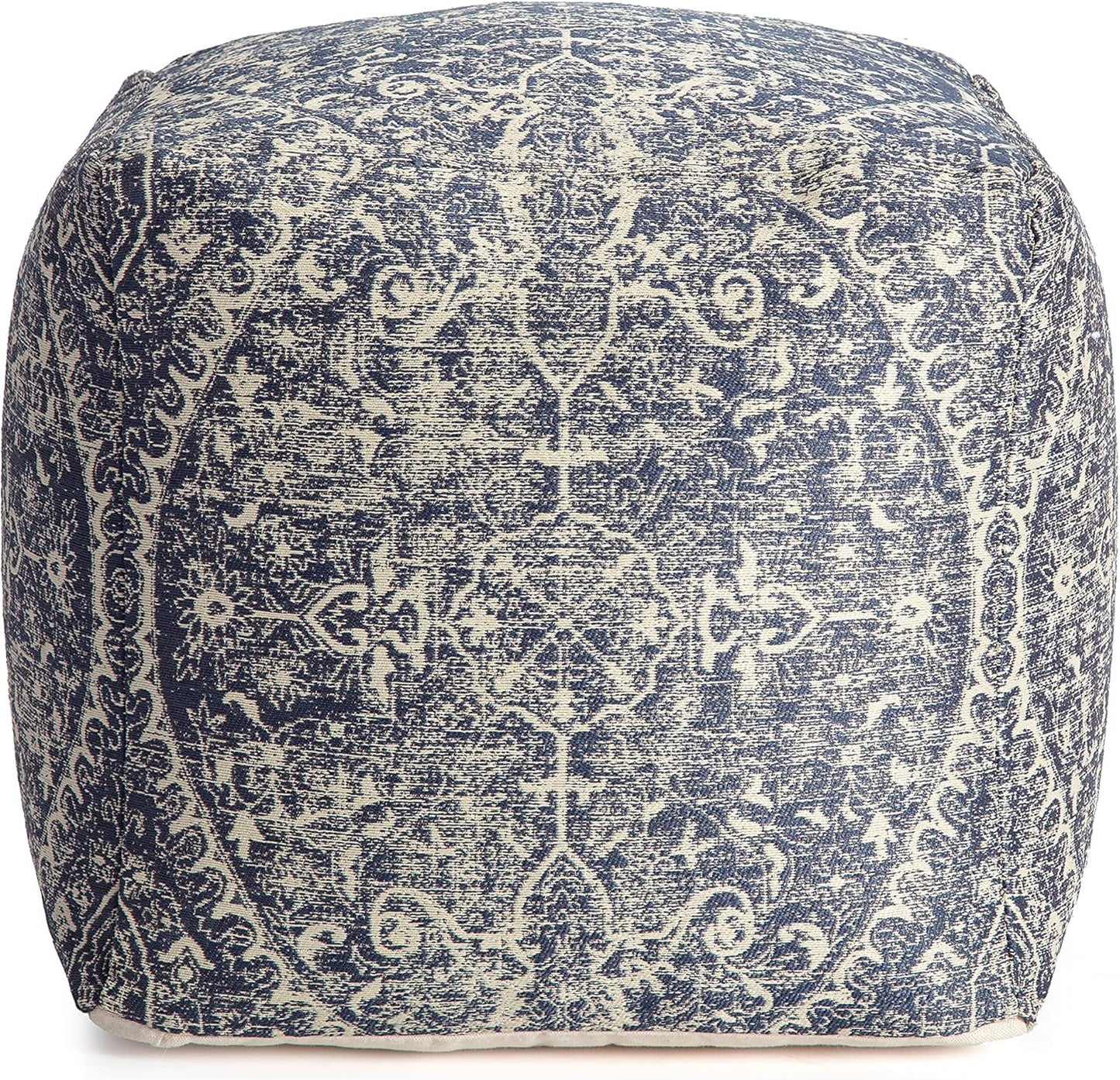 100% Handmade & Handcrafted Comfortable Home Décor Pouf Ottoman Footrest for Living Room, Bedroom, Nursery, Kidsroom, Patio Furniture - Hanalei