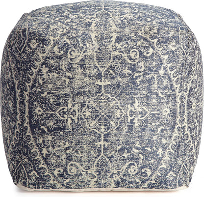 100% Handmade & Handcrafted Comfortable Home Décor Pouf Ottoman Footrest for Living Room, Bedroom, Nursery, Kidsroom, Patio Furniture - Hanalei