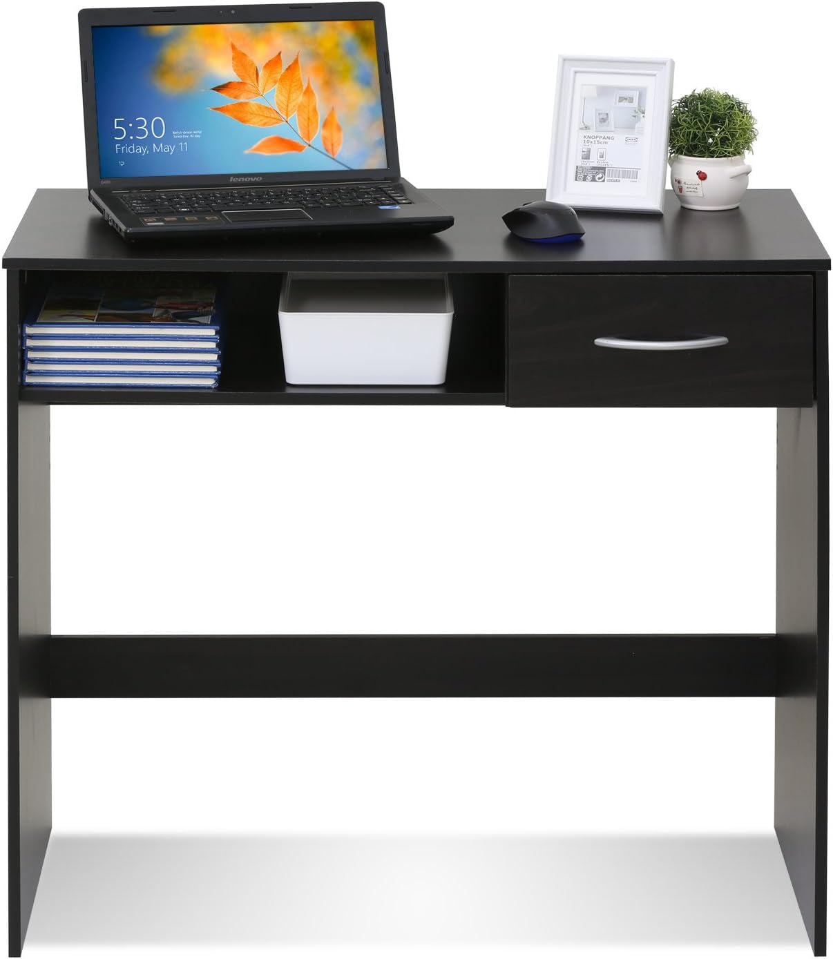 JAYA Computer Study Desk with Drawer, Brown