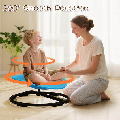 ADHD Sensory Spinning Chair for Autistic Kids, Sensory Chair for Autistic Children, 360 Rotation, Heavy Duty 220 LBS Capacity, Blue
