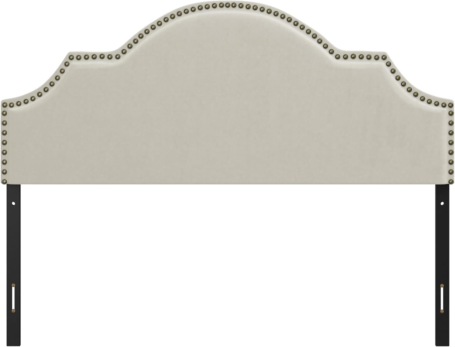 , Cynthia Upholstered Full/Queen Adjustable Headboard, Cream