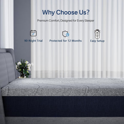 King Memory Foam Mattress Topper Firm, 4 Inch Extra Firm Mattress Topper for Back Pain Relief, Copper Infused Cooling Bed Topper with Washable Cover & Non-Slip Base, Certipur-Us Certified