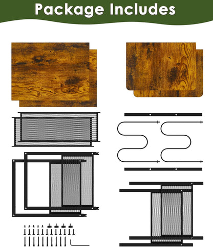 Vinyl Record Player Stand for 200 Albums - Solid Wood Turntable Table with Extended Desktop, Space-Saving LP Holder Cabinet for Living Room, Bedroom & Home Office