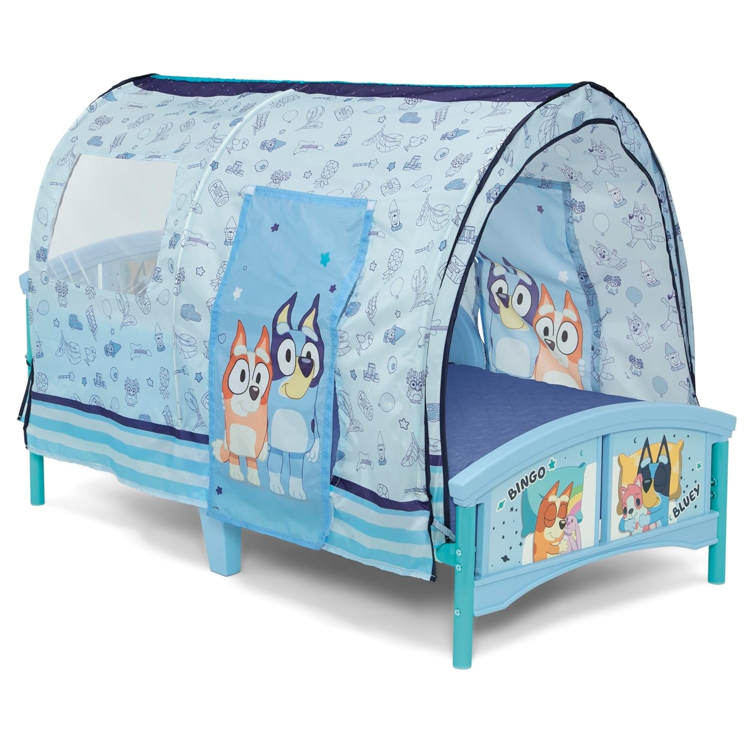– Bluey Plastic Toddler Bed with Tent