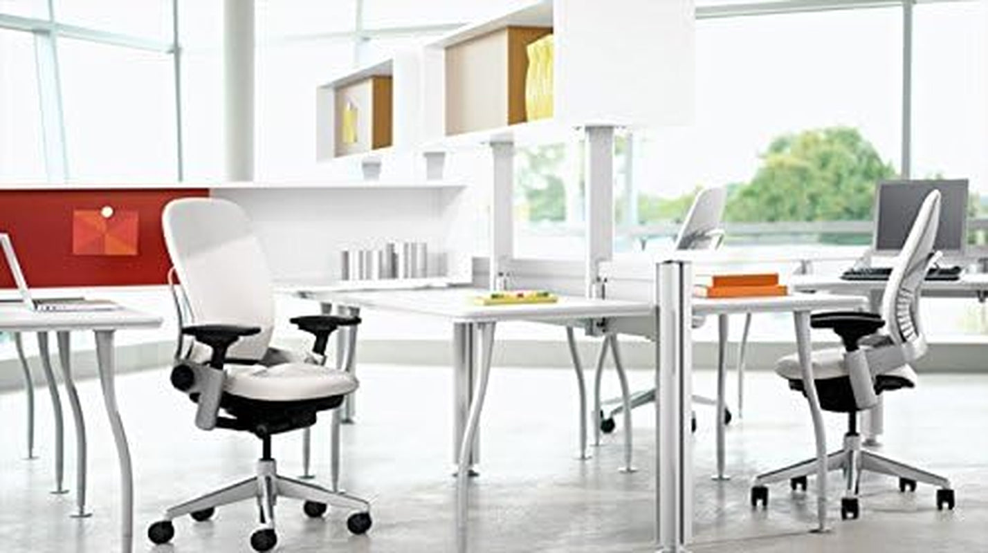 Leap Office Chair V2 - Seven Points of Adjustability - Ergonomic Back Support Chair - Lumbar Support - 4D Adjustable Arms - Black Frame - Black Fabric