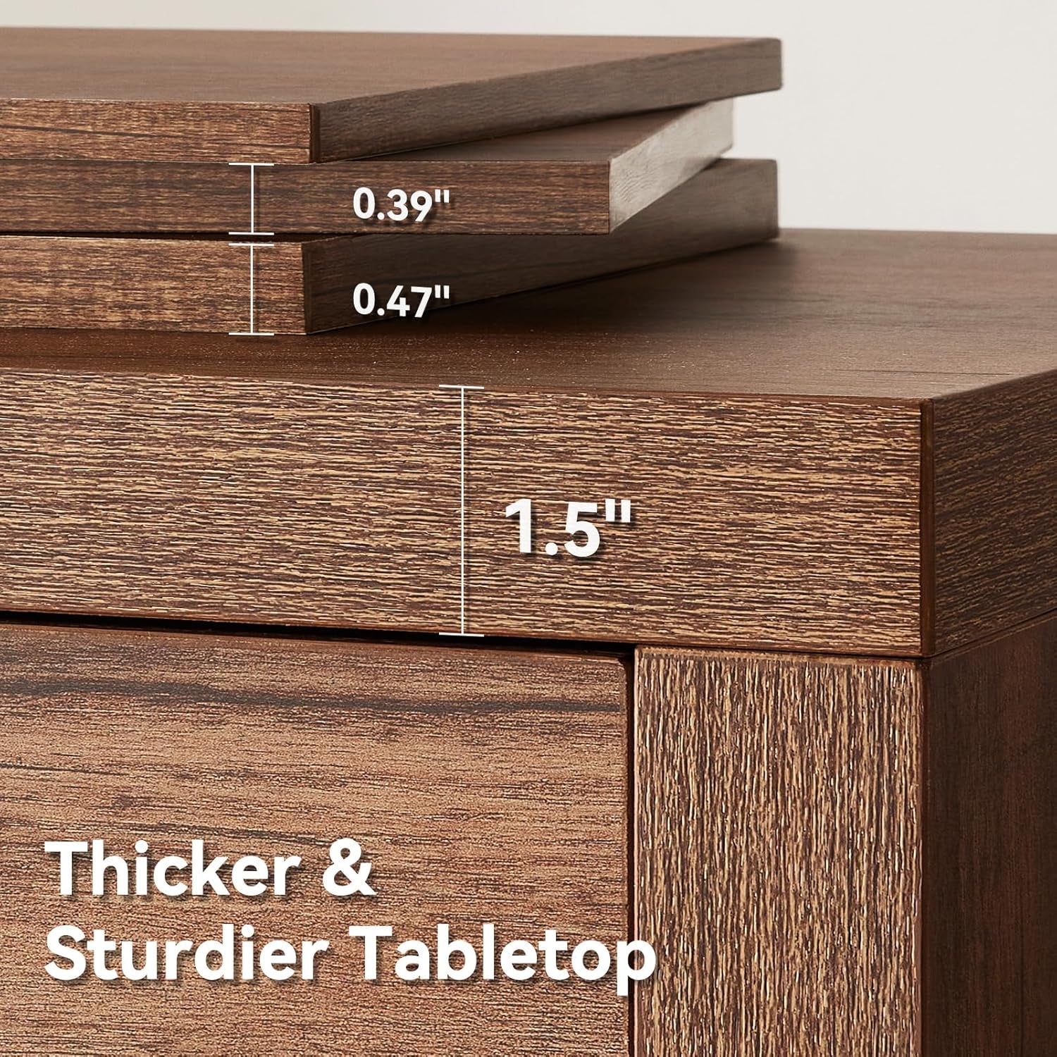 Console Table with Drawers, 40 Inch Narrow Entryway Table with Open Storage Shelves, Mid Century Modern Hallway Accent Tables behind Couch Table for Living Room (Vintage Brown)