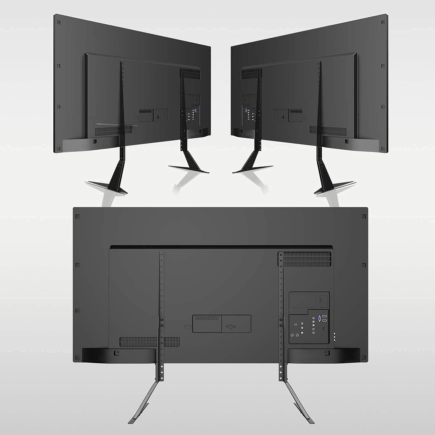 Universal TV Stand, Metal TV Legs for 20-65 Inch Lcd/Led/Oled/Plasma Flat&Curved Screen TV Height Adjustment with VESA 75X75Mm to 800X500Mm Max ML1760