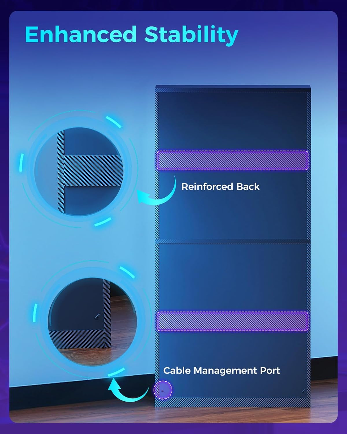 Display Cabinet with RGB Lights, 4-Tier Display Case with Glass Doors and Storage Shelves, Glass Cabinet Shelf for Collectibles and Gamers, Black Curio Cabinet for Game Room