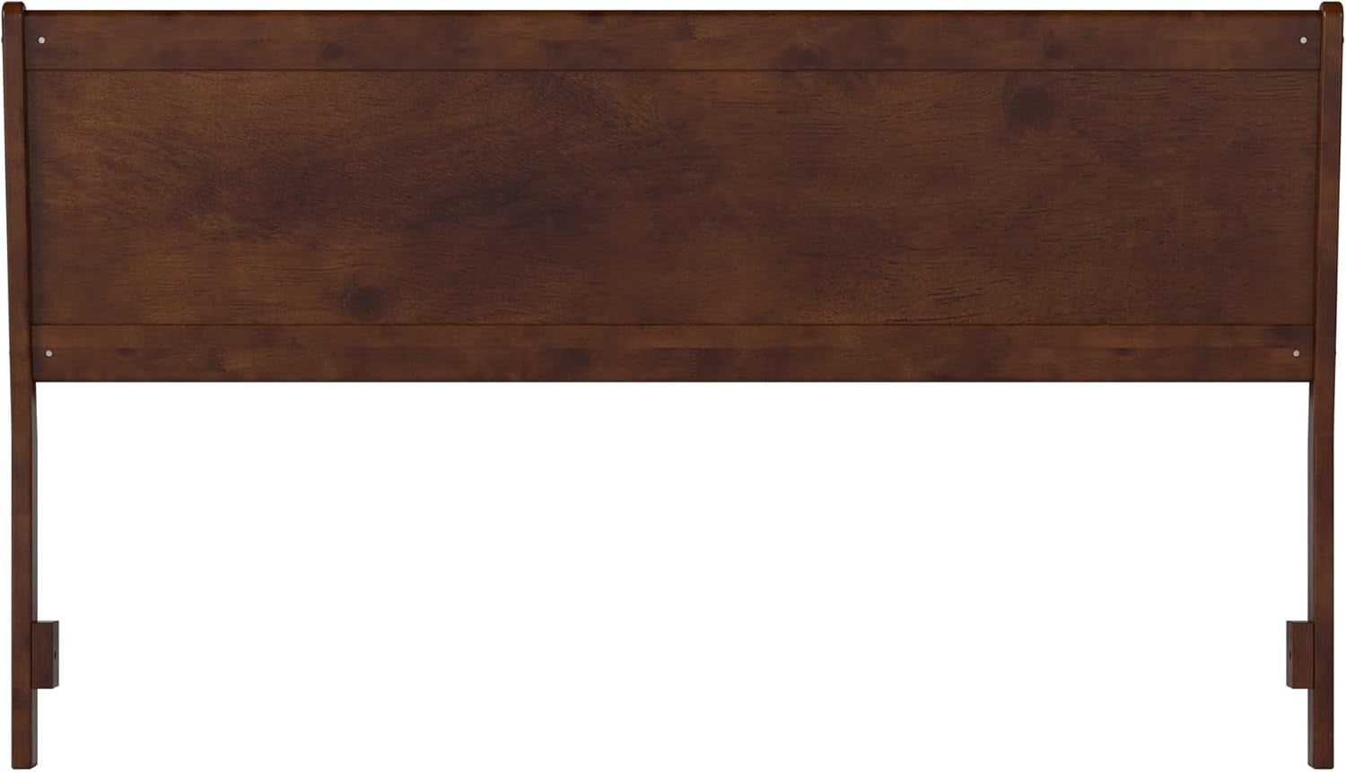 , Casanova King Solid Wood Panel Headboard, Walnut