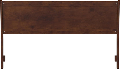 , Casanova King Solid Wood Panel Headboard, Walnut