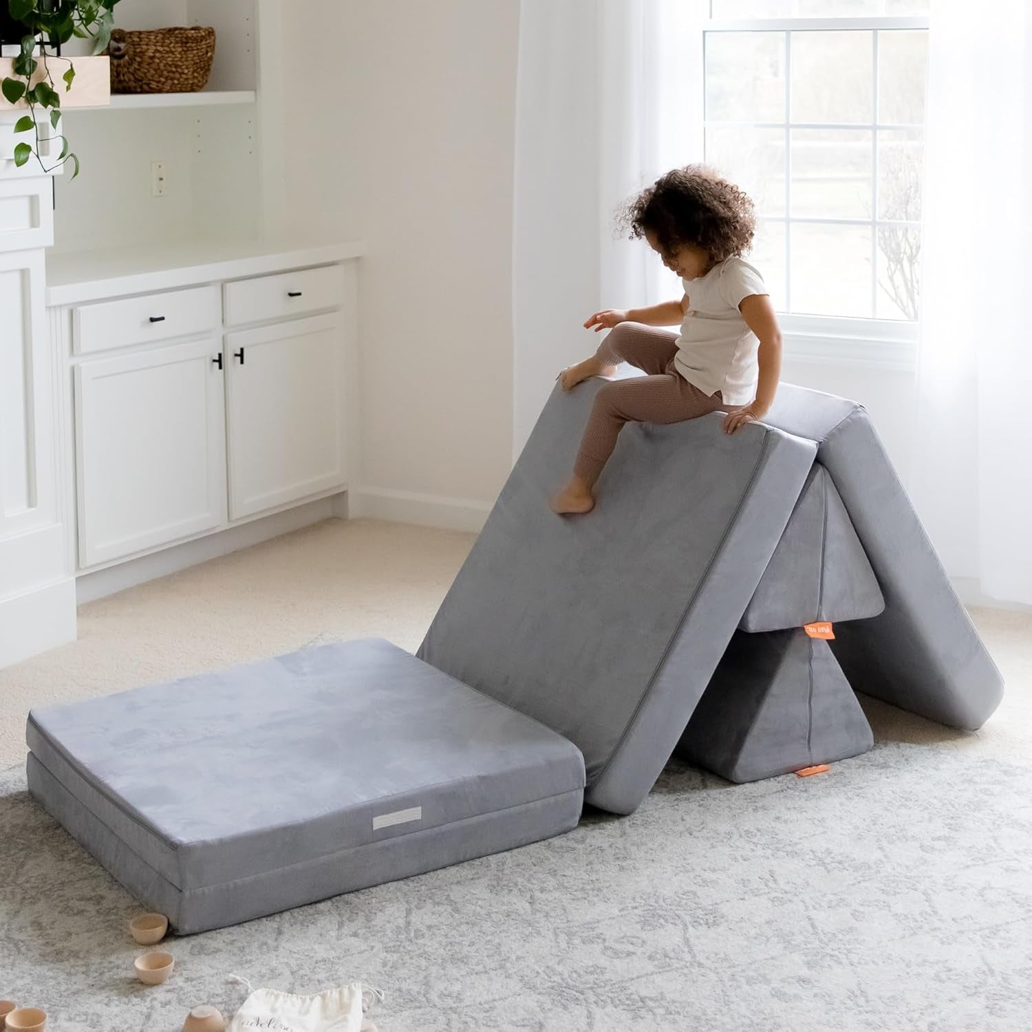 - the Original Play Couch for Kids - Modular Foam Children'S Sofa for Playroom, Imagination, & Creative Open Ended Play - Washable & Convertible Playroom Furniture, Lemonade