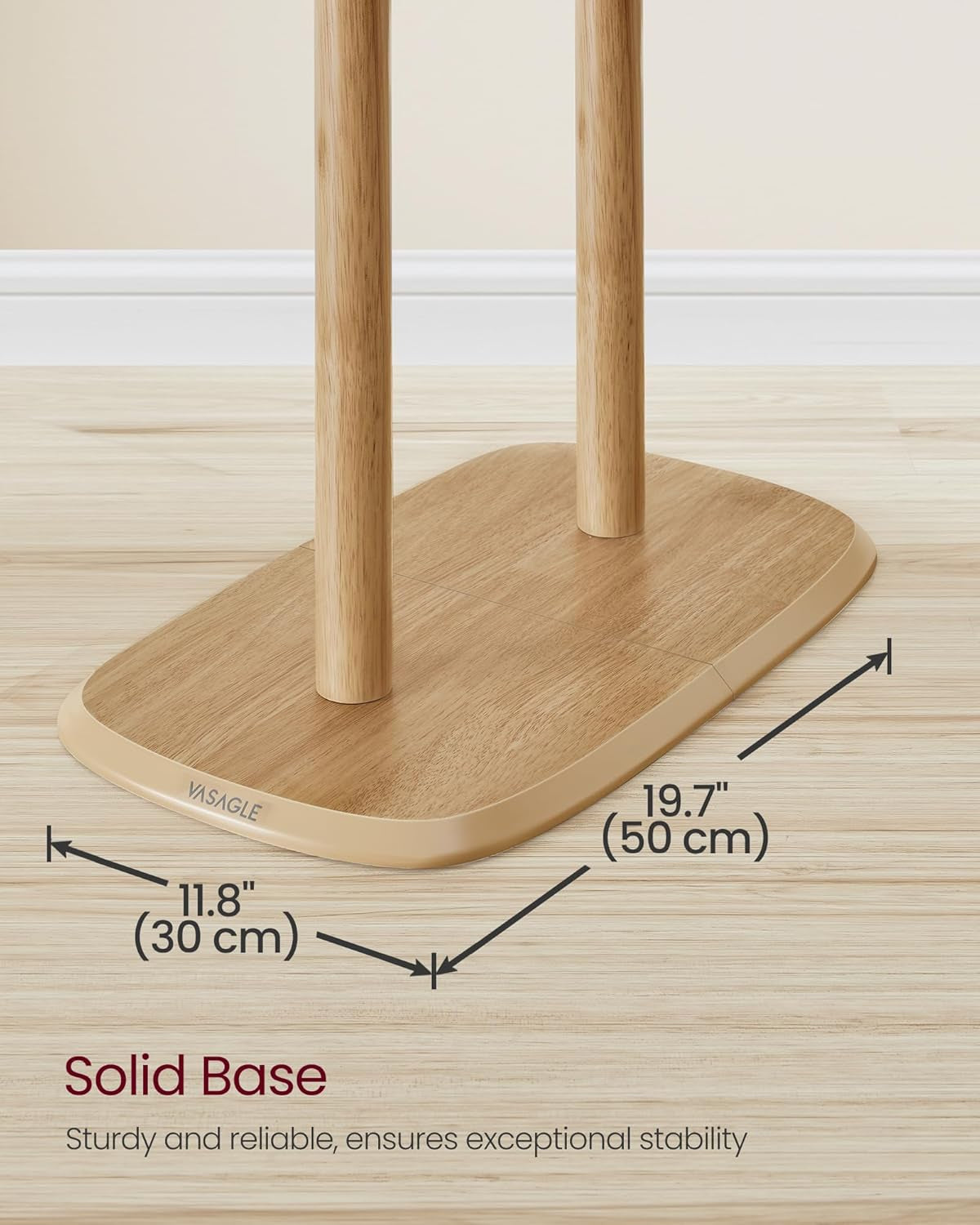Coat Rack, Free Standing Coat Stand, Hall Coat Tree with 8 Hooks and Storage Shelf, 67.2 Inch Tall, for Coats, Hats, Bags, for Entryway, Hallway, Bedroom, Natural Beige URCR040N02