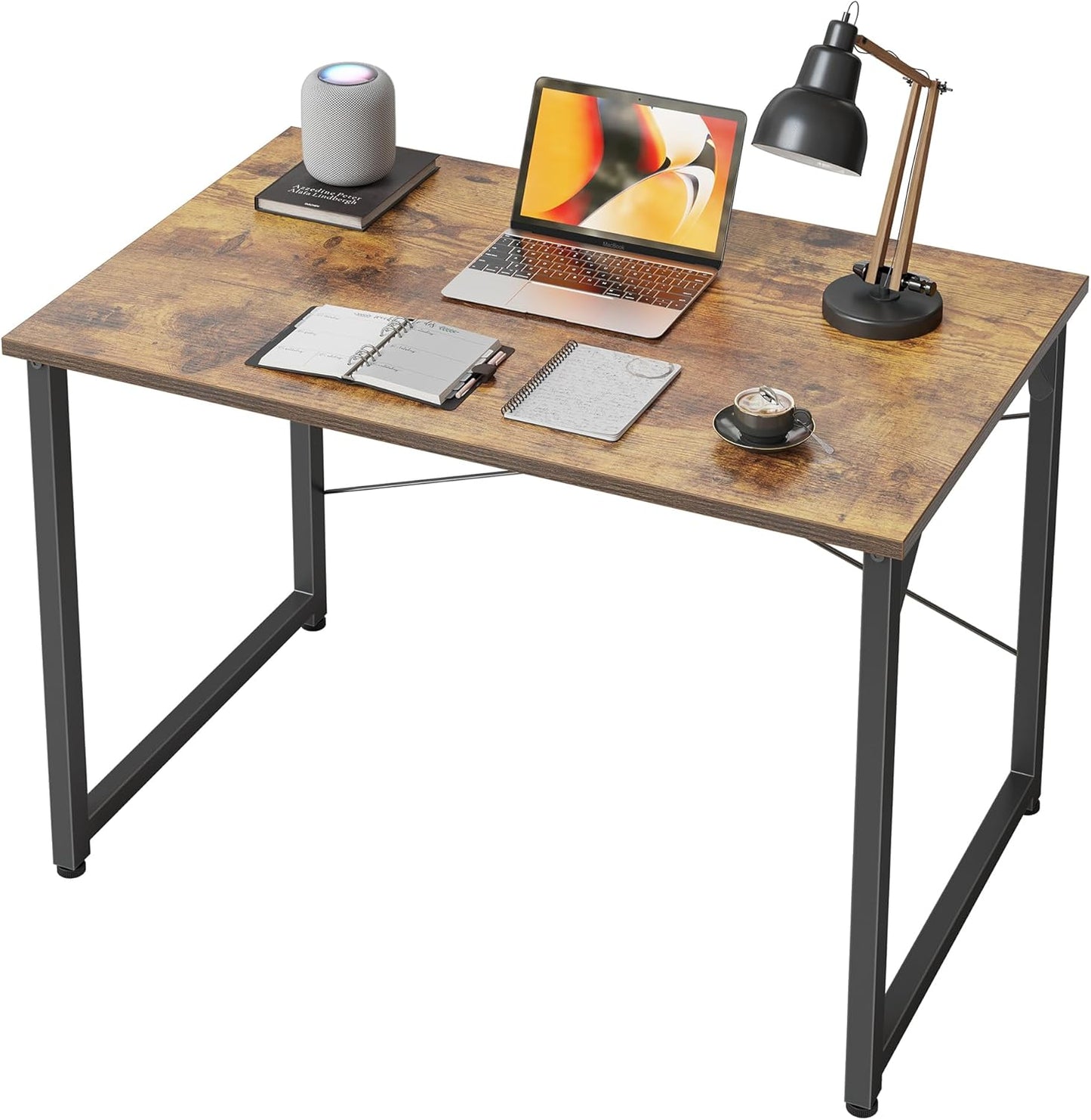 Computer Desk, 40 Inch Home Office Small Desk, Modern Simple Style PC Table for Home, Office, Study, Writing, Modern Black