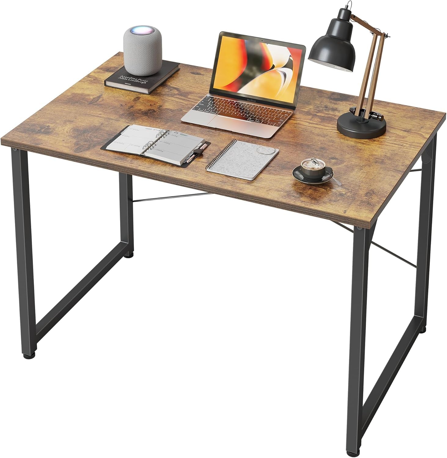 Computer Desk, 32 Inch Small Home Office Desk for Small Spaces, Modern Simple Style for Home, Office, Study, Writing, Rustic Brown