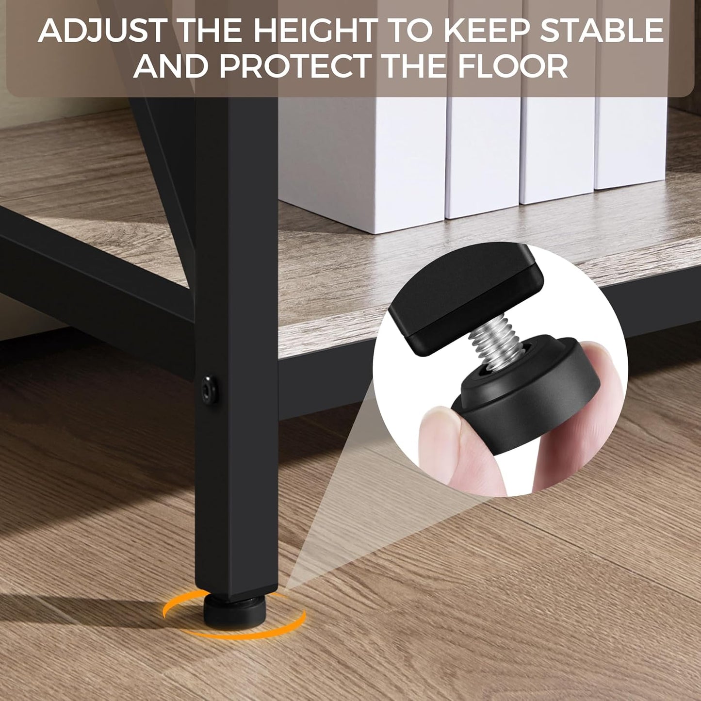 TV Stand for Tvs up to 65 Inch, 55 Inch Entertainment Center with Storage, Wood TV Console with Shelves for Living Room, Gray