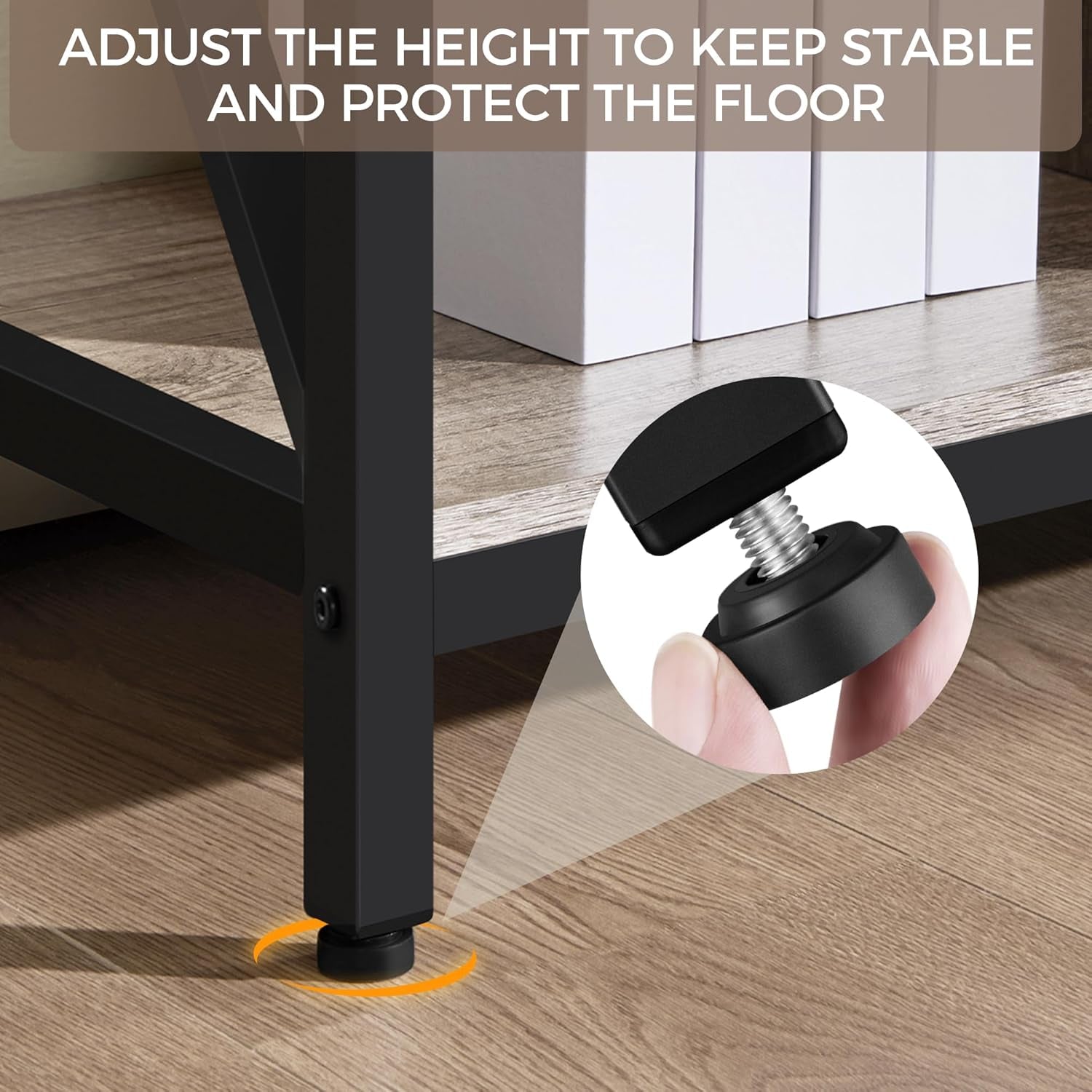 TV Stand for Tvs up to 65 Inch, 55 Inch Entertainment Center with Storage, Wood TV Console with Shelves for Living Room, Gray