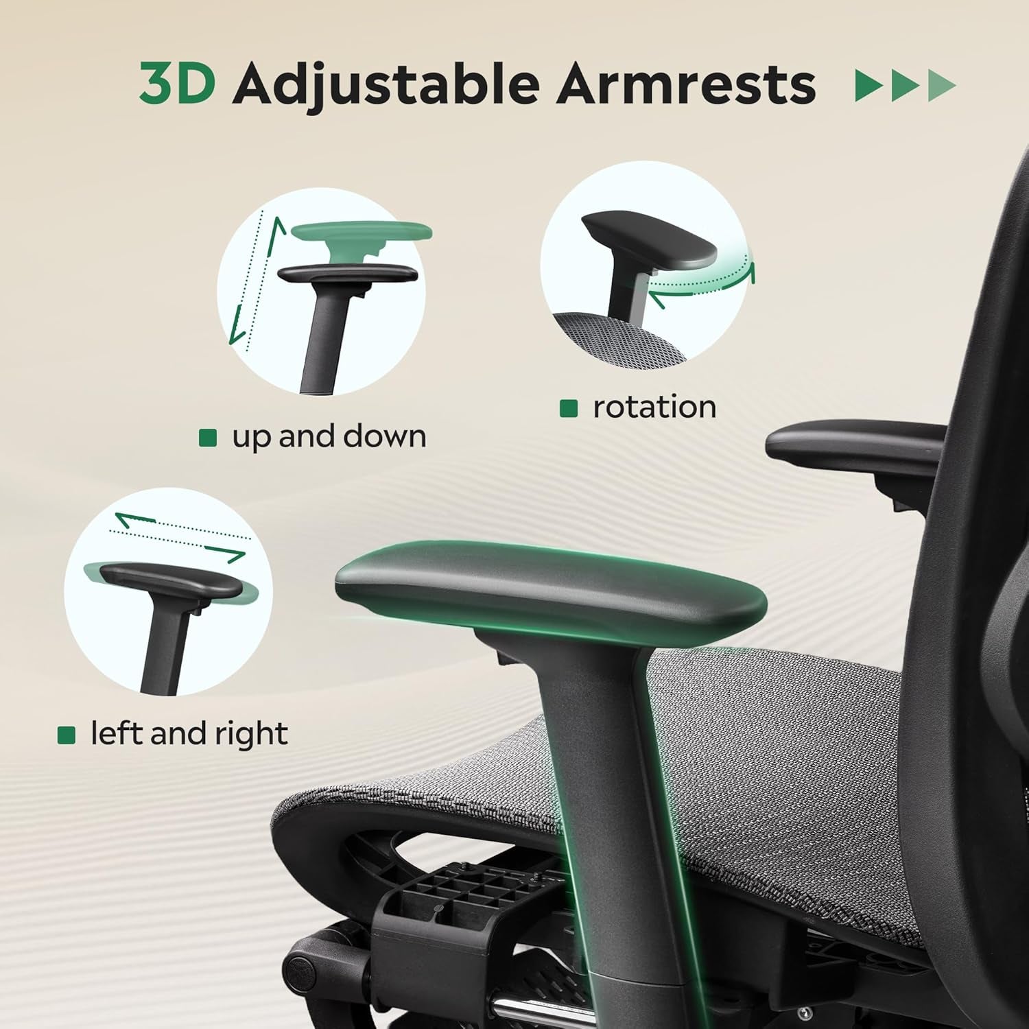 Ergonomic Mesh Office Desk Chair, Retractable Footrest and Adjustable Lumbar Support, Comfy High Back Reclining Computer Gaming Chair, Tilt Function, Heavy Duty, SGS Class 4 Gas Lift, Grey