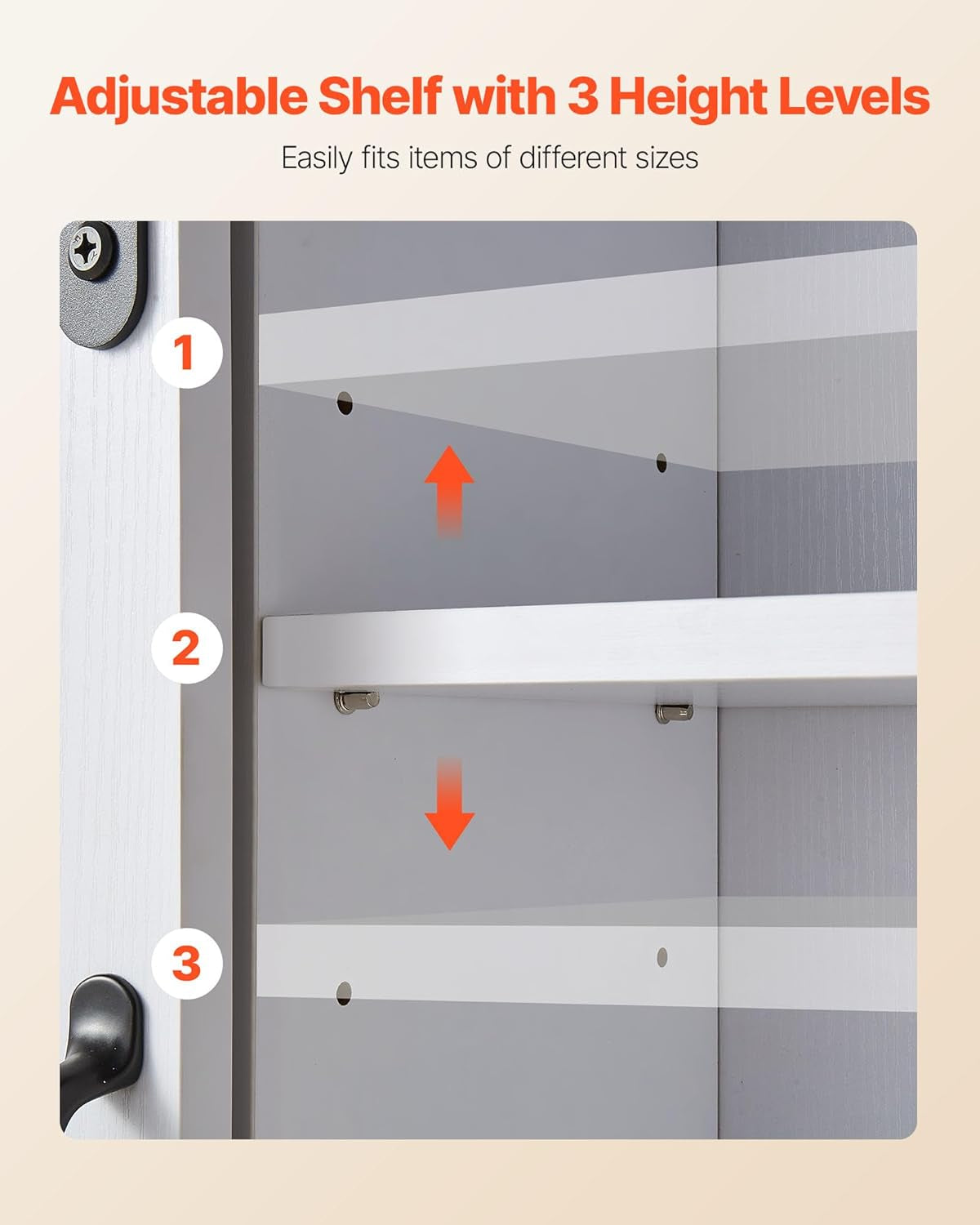 Bathroom Wall Cabinet, 2 Doors and Adjustable Shelf, over the Toilet Storage Medicine Cabinet Wall Mounted, Hanging Organizer with Open Partition/Towel Bar/Hooks for Laundry Room Kitchen, White