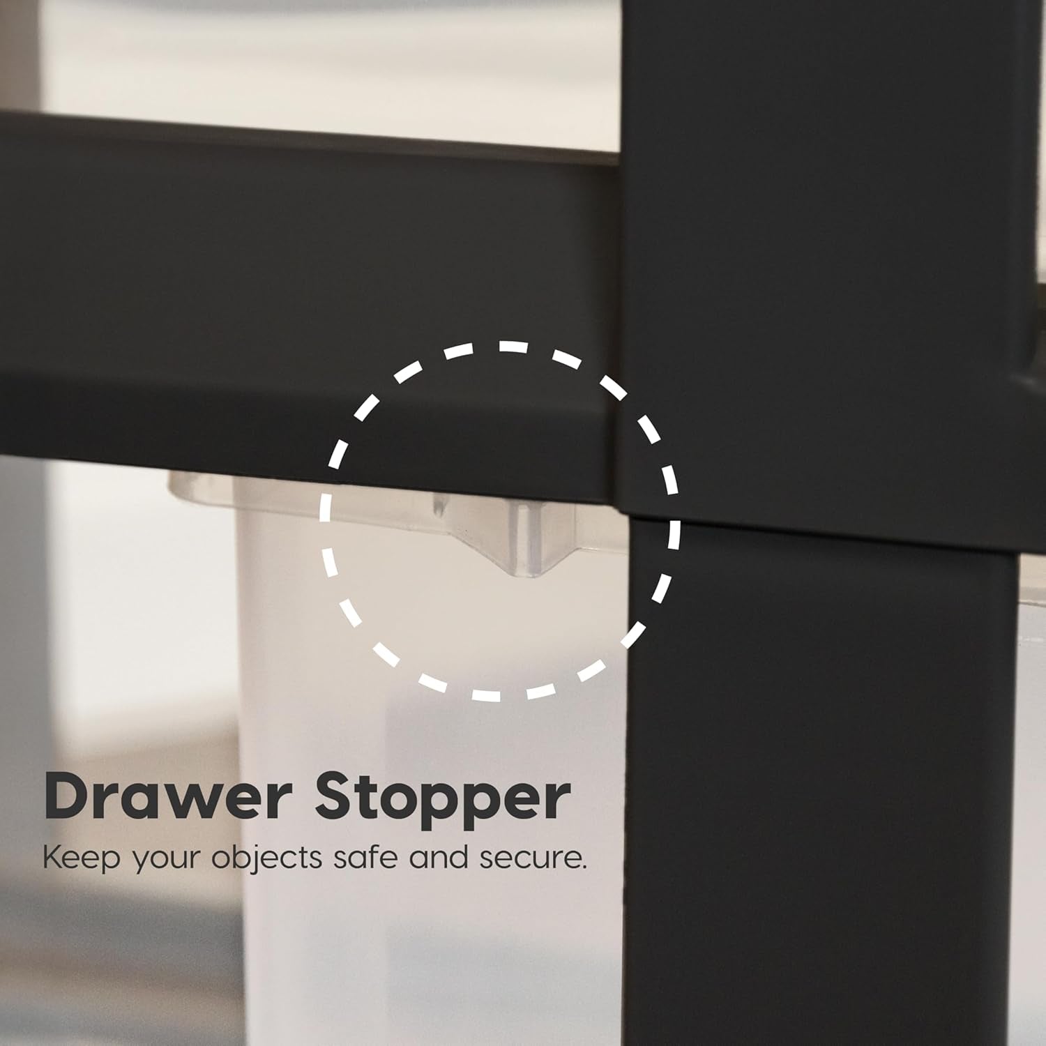 IRIS USA Plastic Drawer Storage Organizer Rolling Cart, with Wheels Casters, 4-Drawers, for Classroom Art Craft Supplies Dresser Closet Bathroom Laundry Room, Black/Pearl