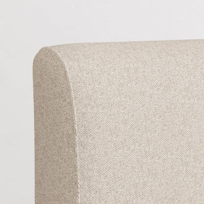 Upholstered Headboard - Cal King - Linen - Attachable to Bamboo Bed Frame (Sold Seperately) - Easy Tool Free Set up - Contemporary and Durable