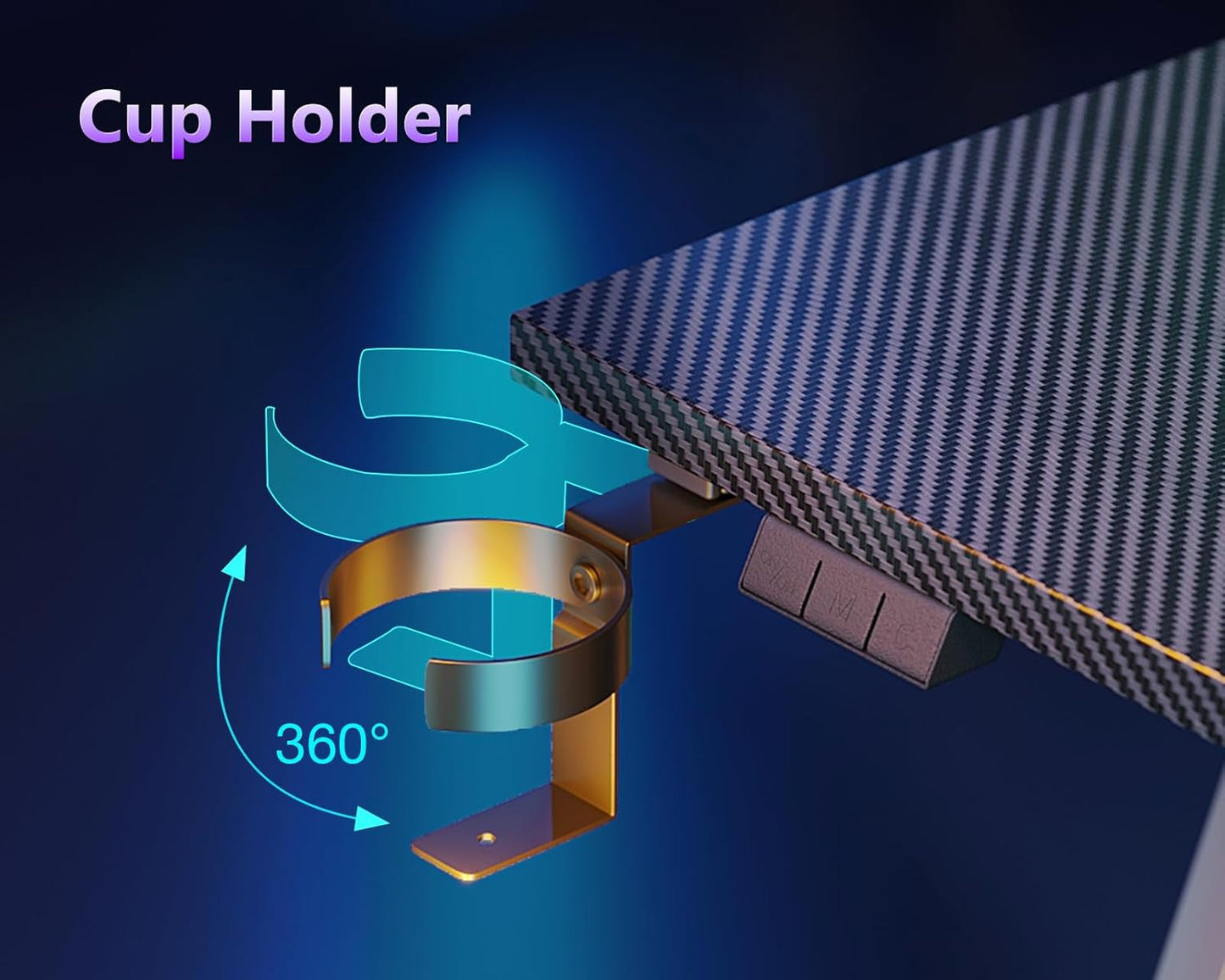 32 Inch Small Gaming Desk with LED Light, Computer Desk for Small Space, Gaming Table with Carbon Fiber Texture, Kids PC Desk Gift for Boys Men, Black