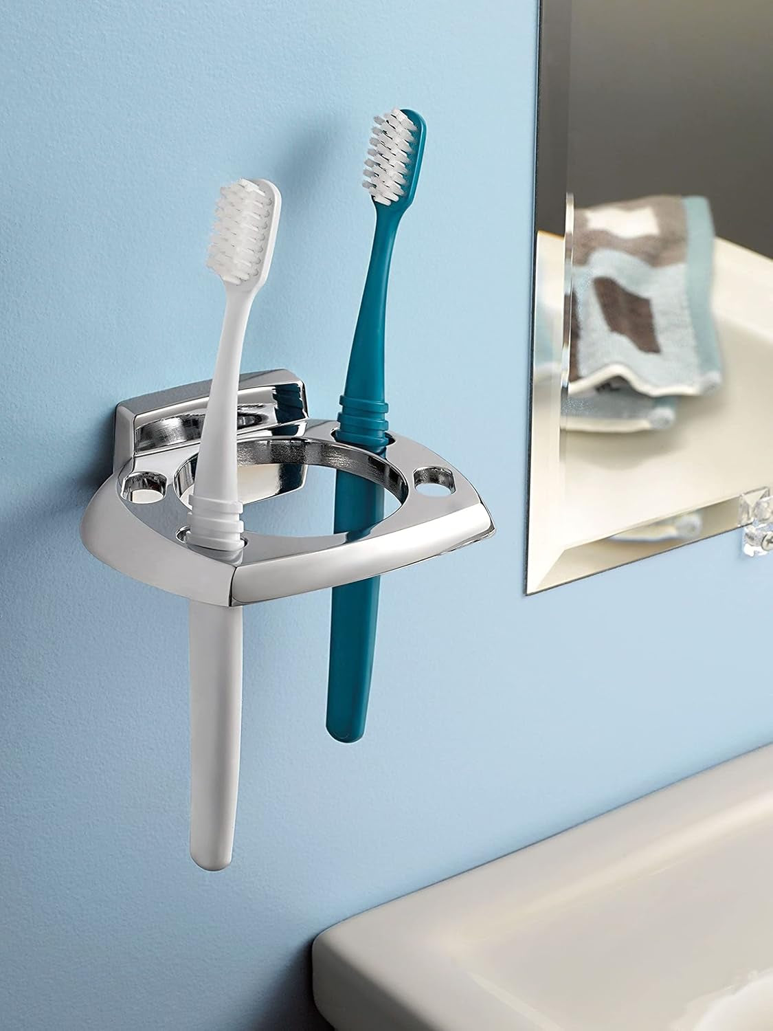 Donnor Collection Chrome 6.25-Inch Diameter Wall Mount Contemporary Bathroom Hand-Towel Ring, P5860