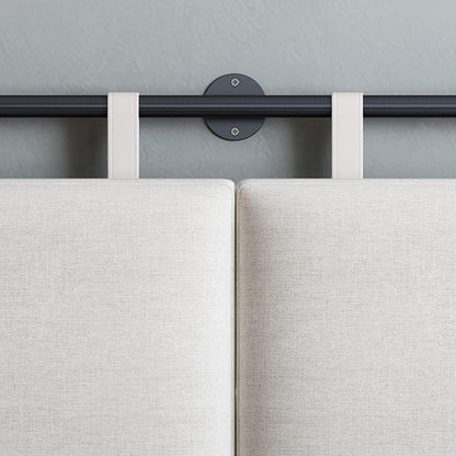 Headboards for Queen Size Bed, Wall Mounted Headboard with Fine Linen Upholstery and Button Tufting, Adjustable Heigh Headboard for Bedroom(Queen,Beige)