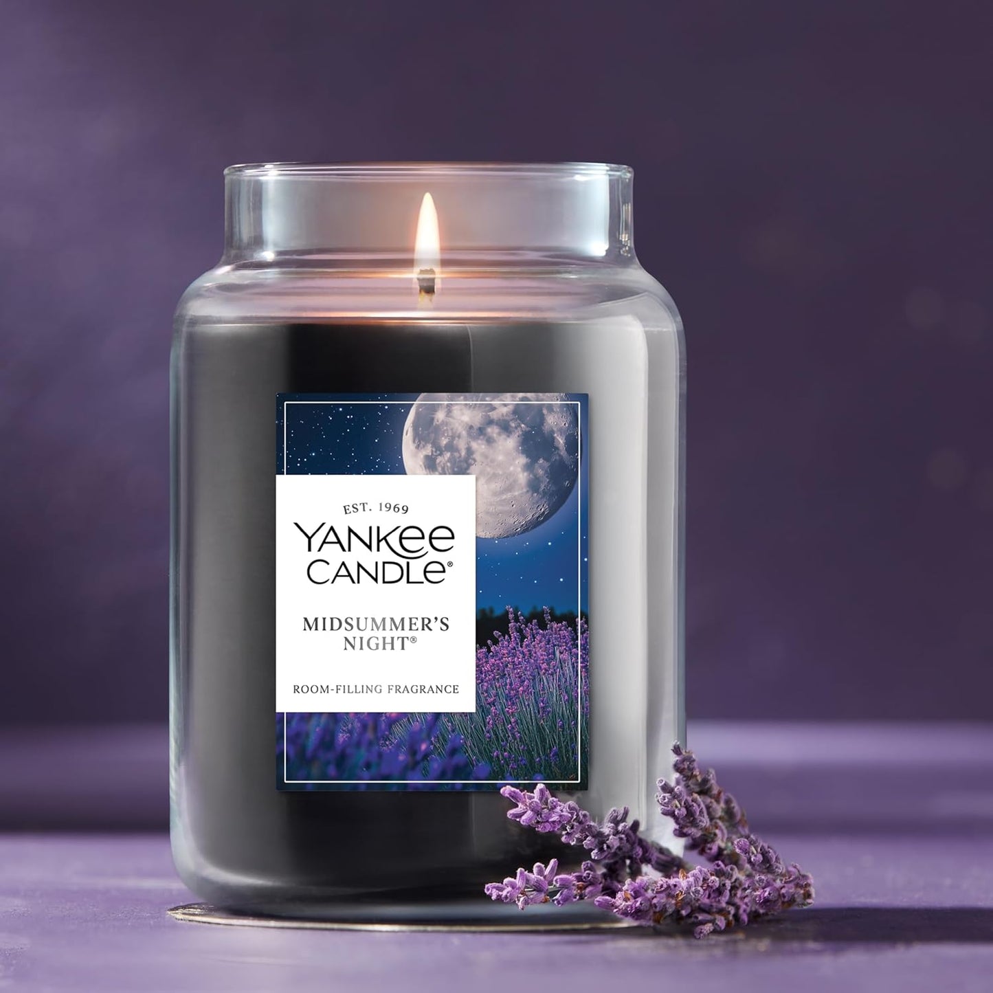 Large Jar Scented Candle with up to 150 Hour Burn Time, Premium Plant Wax Blend for Consistent Burn, 22 Oz Jar Candle with Room Filling Fragrance, Midsummer'S Night