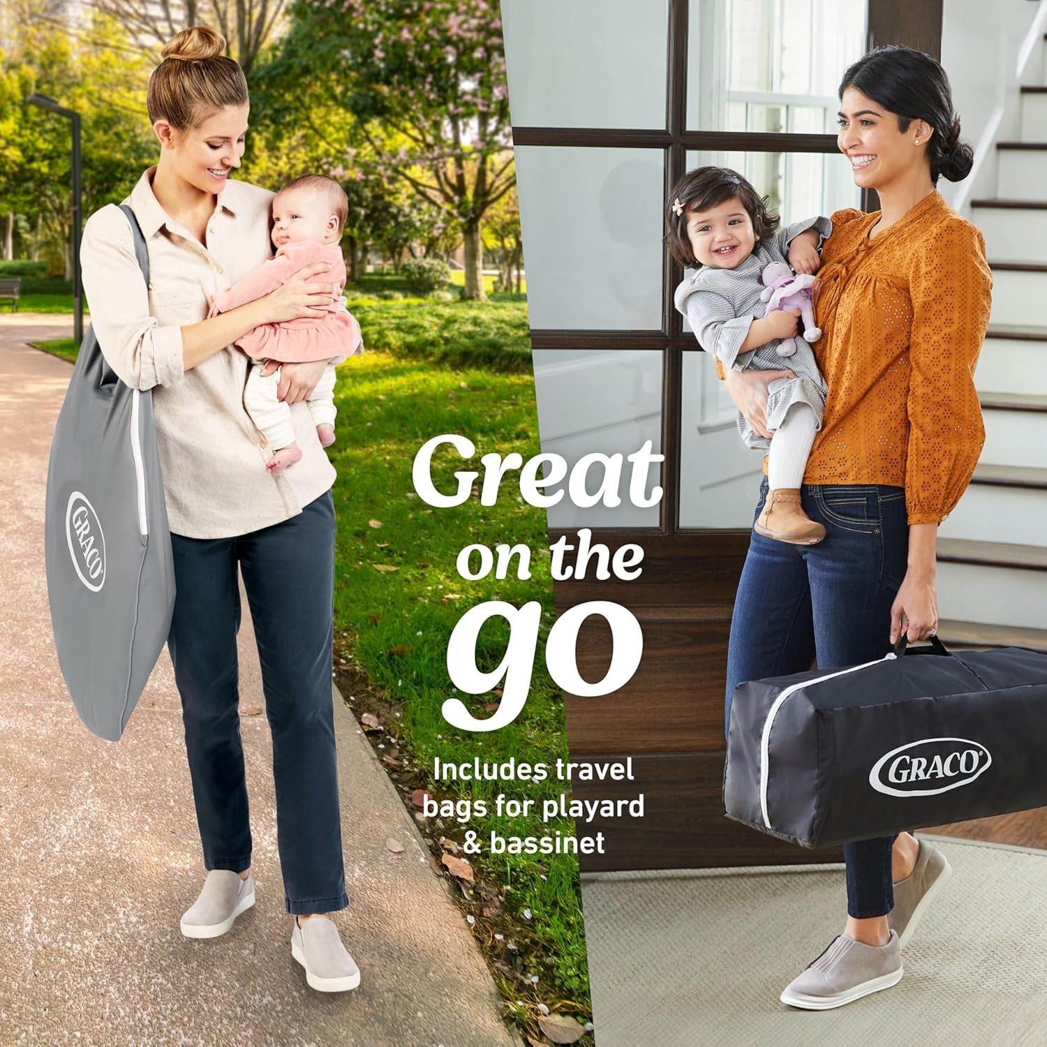 Graco® Pack ’N Play Travel Dome LX Playard – Raised Portable Bassinet, UV‑50 Canopy, Changer & Storage, Annie