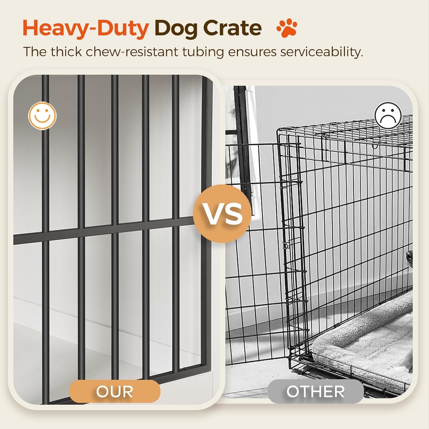 Dog Crate Furniture for 2 Dogs, 63" Heavy Duty Dog Kennel with Sliding Barn Door, Wooden Double Dog Crate with Divider for Small Medium Dogs, Indoor Dog Cage TV Stand, White DCHW16001N1