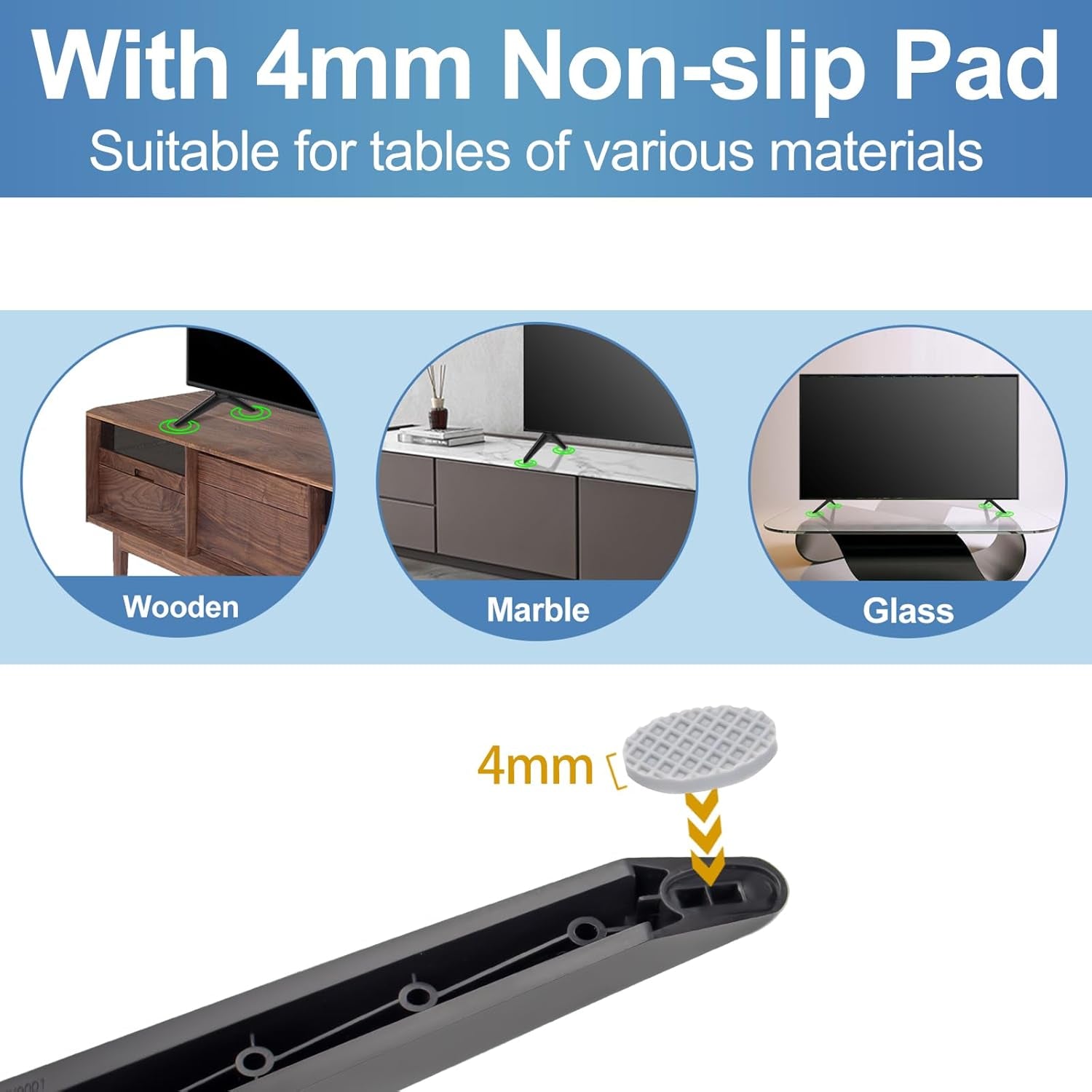 Base Stand for TCL Smart Tv - Fit for Select Models for 28" 32" 40" 43" 49" 50" 55" 65" Tvs, Please Read All Descriptions, 32S305 32S301 40S355 40S325 43S425 43S431 50S431 65S433, Not Universal Legs