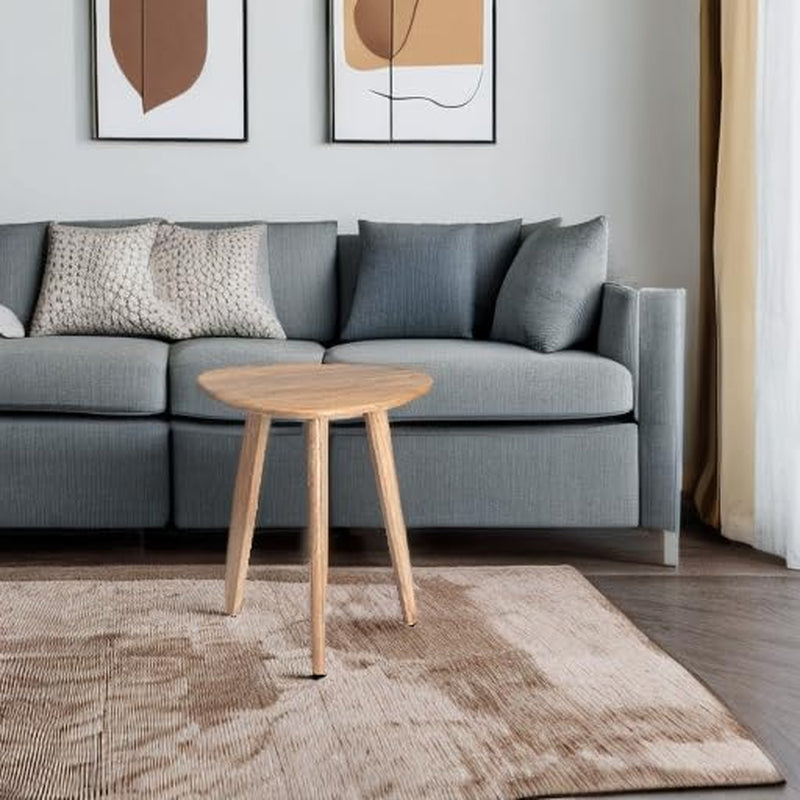 Side Table - Wandsworth Wooden End Table - Exclusively Designed Hand Crafted Small Tables - Contemporary Triangle End Table for Living Room, Bedroom Bedside Tables and Office, Natural