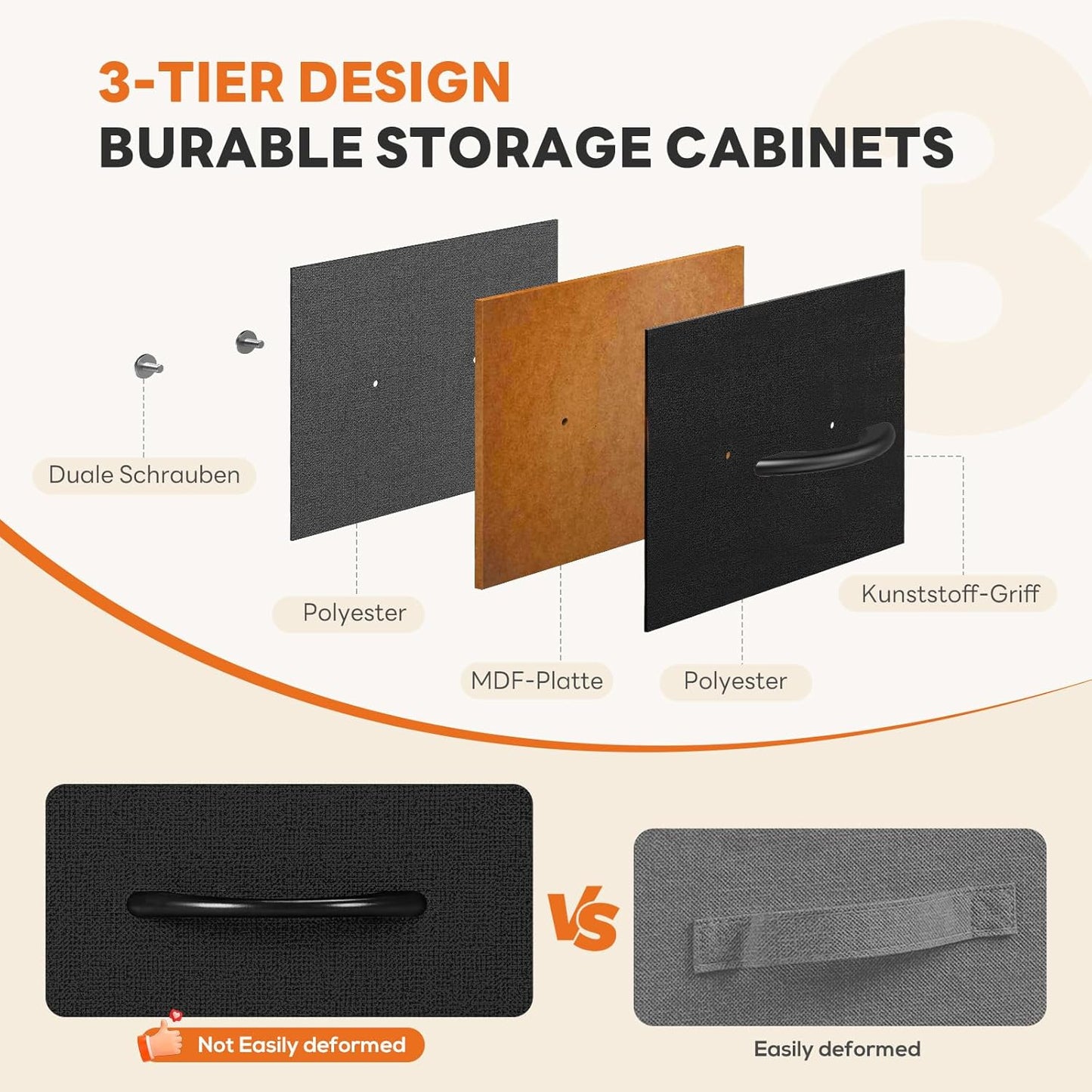 7 Drawer Dresser with Fabric Bins Fabric Storage Tower Organizer for Bedroom Closet Hallway Entryway Tall Chest of Drawers with Steel Frame Wood Top Easy Pull Handles,Black