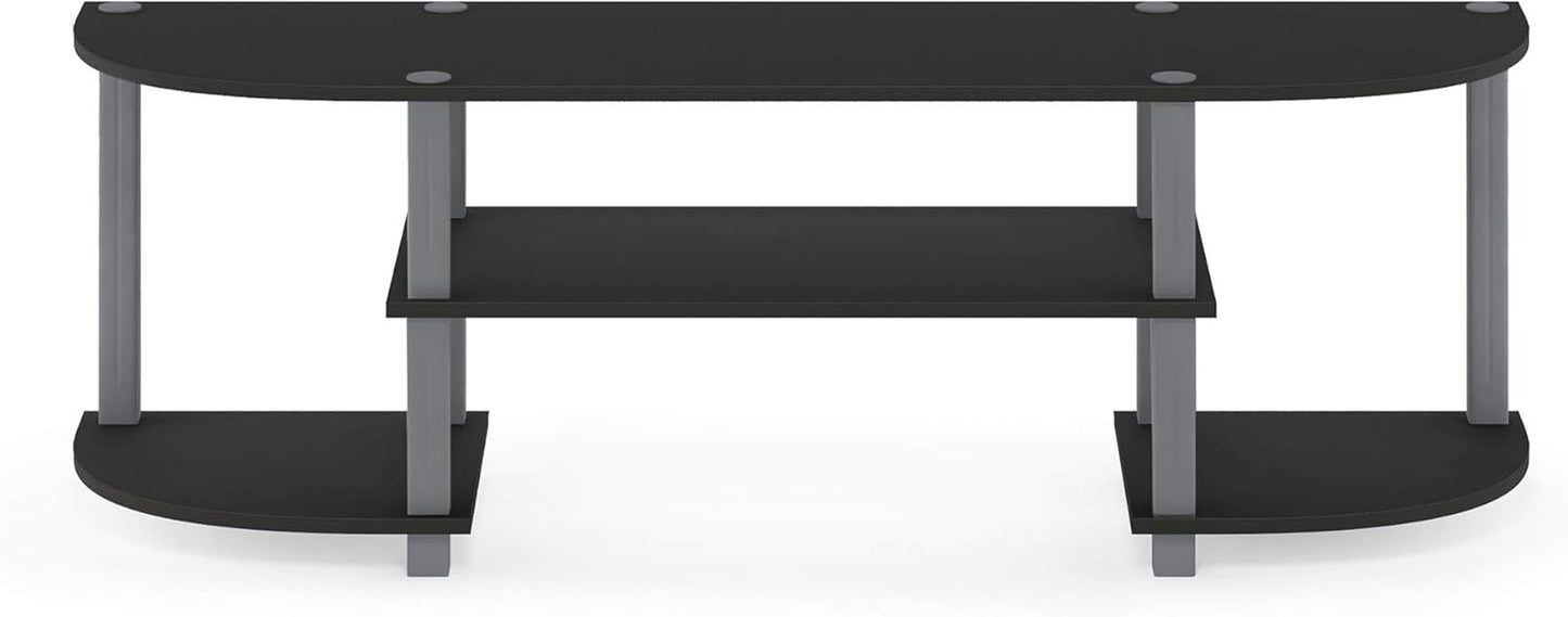 Turn-S-Tube Wide TV Entertainment Center, Black/Grey