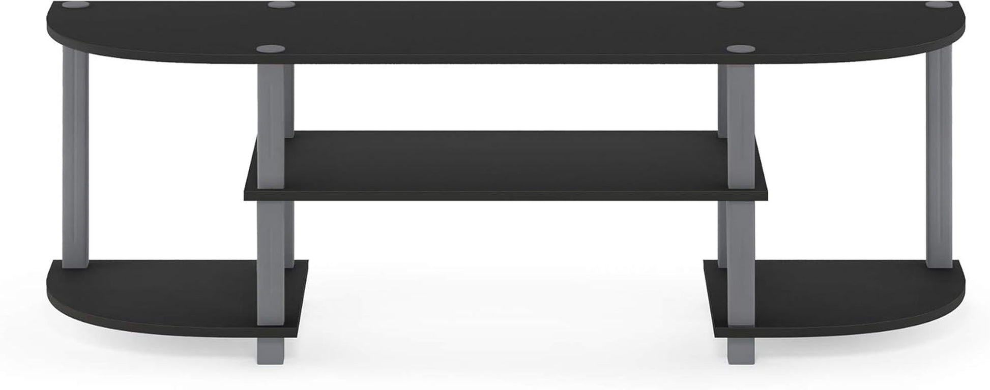 Turn-S-Tube Wide TV Entertainment Center, Black/Grey