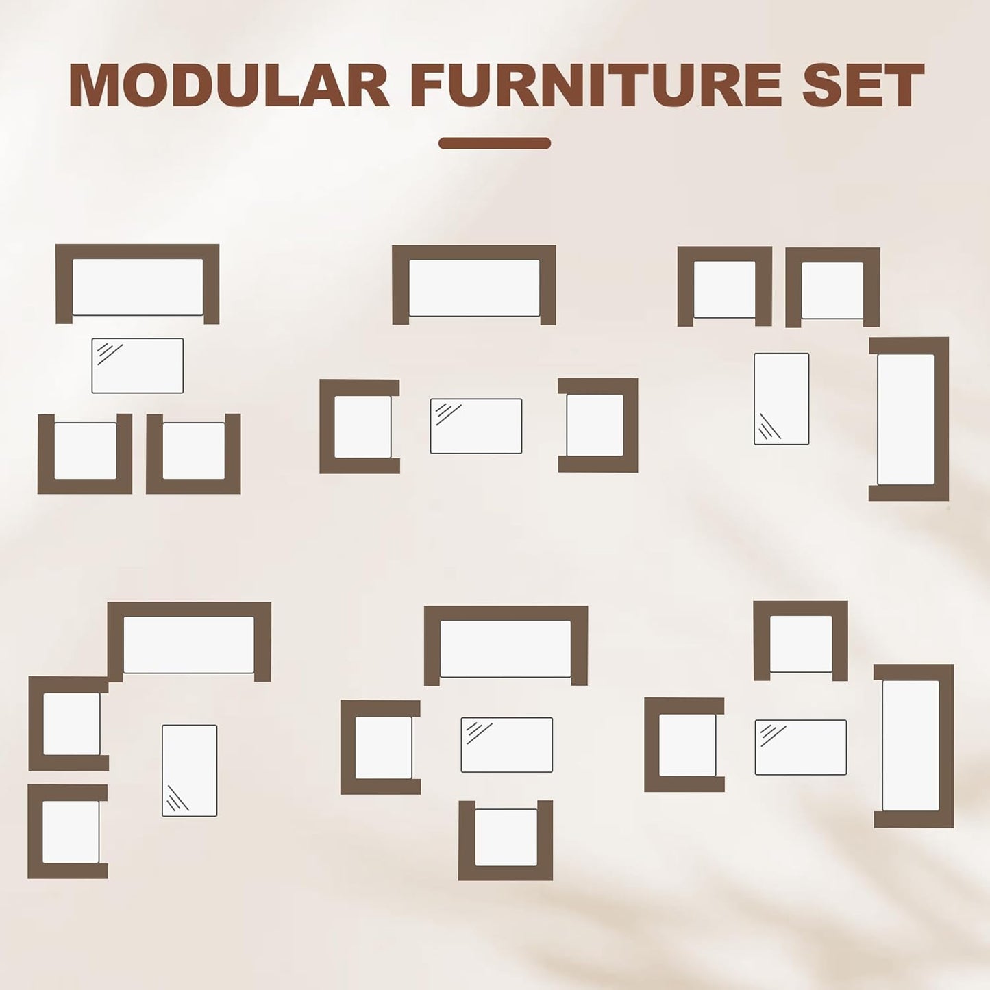 4 Piece Outdoor Patio Furniture Set, All-Weather Wicker Rattan Patio Set with Cushions, Loveseat, Chairs & Coffee Table, Outdoor Furniture for Porch, Backyard & Balcony, Brown