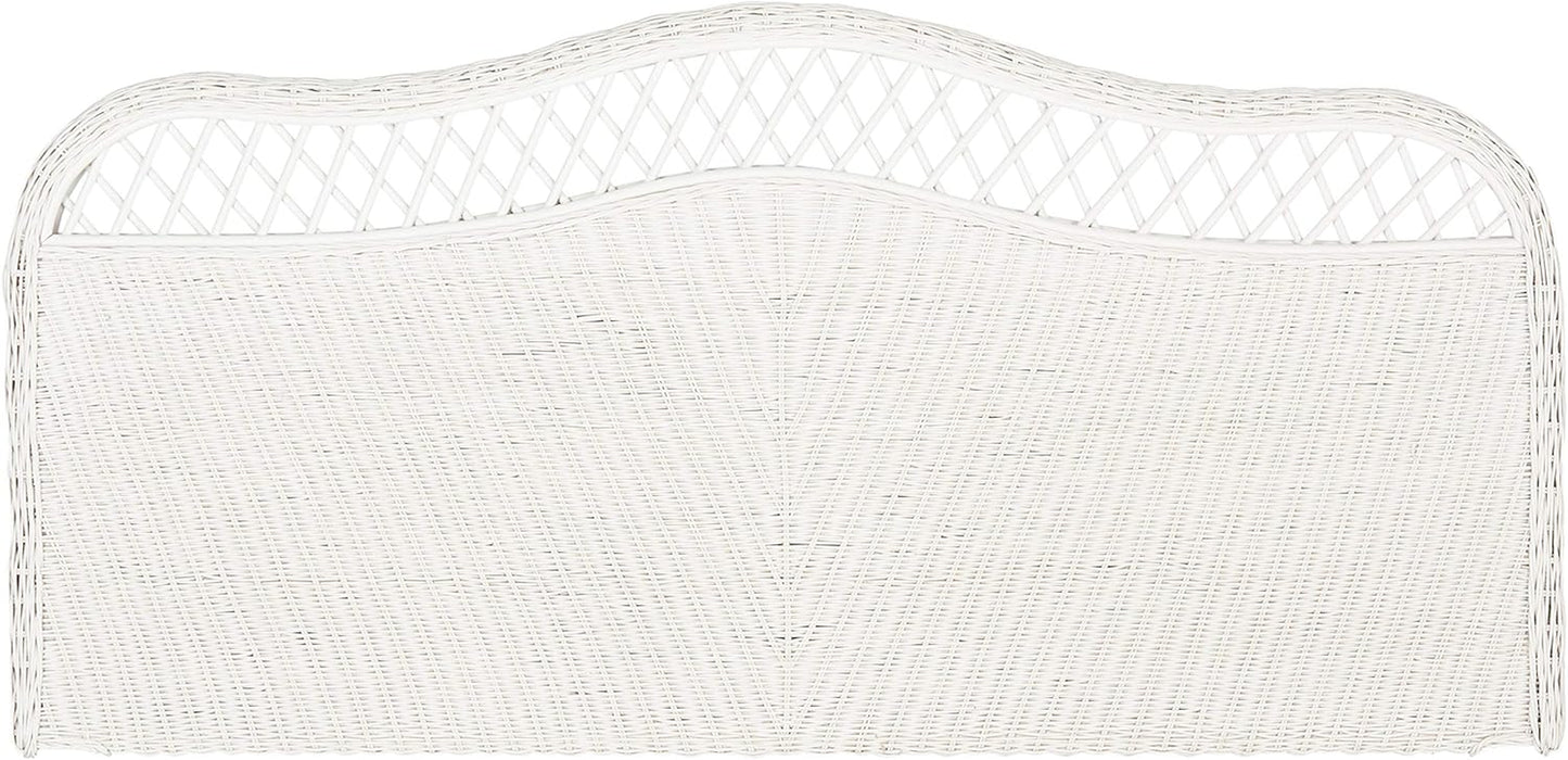 Home Collection Sephina White Rattan Headboard (Queen)