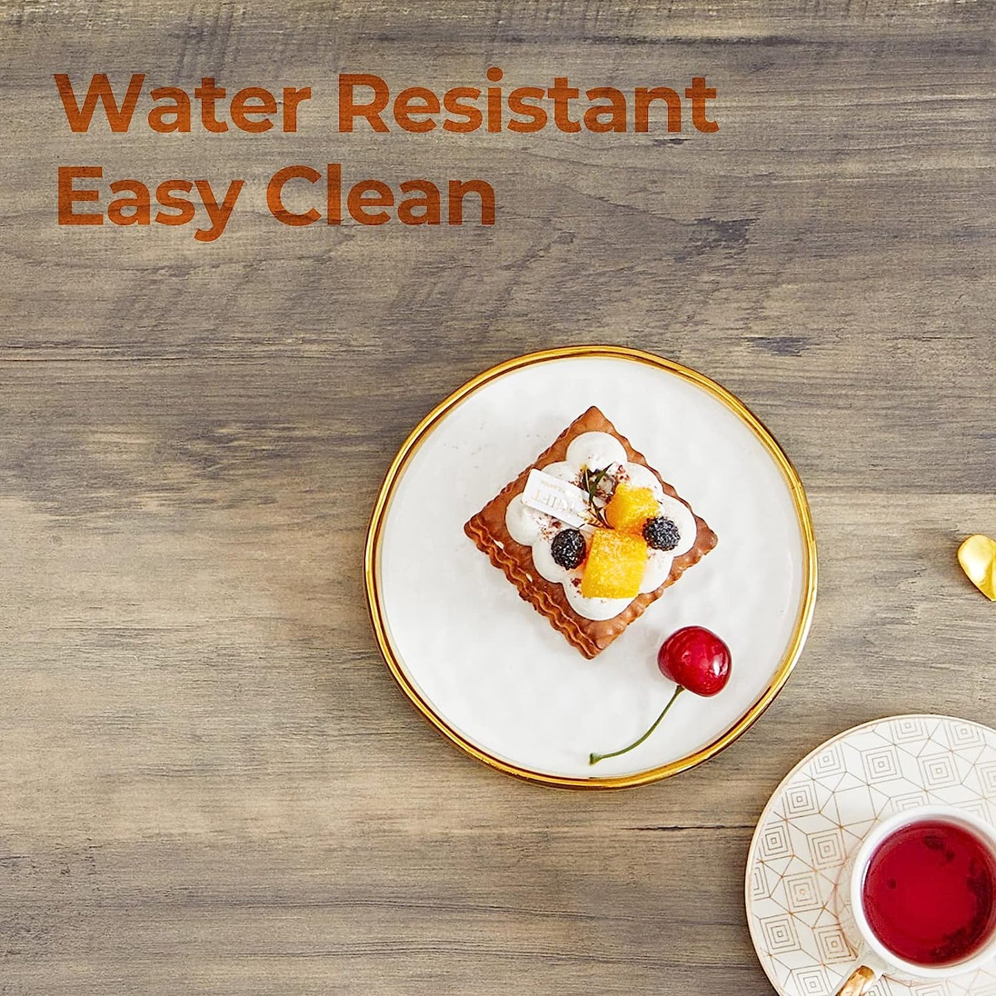 Coffee Table for Living Room with round Corners Farmhouse Style Center Table with Storage Shelf 39 Inch Space Saving Easy Assembly Gray Wash