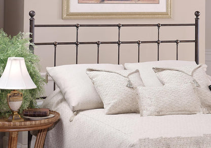 Providence Traditional King Metal Spindle Headboard in Antique Bronze