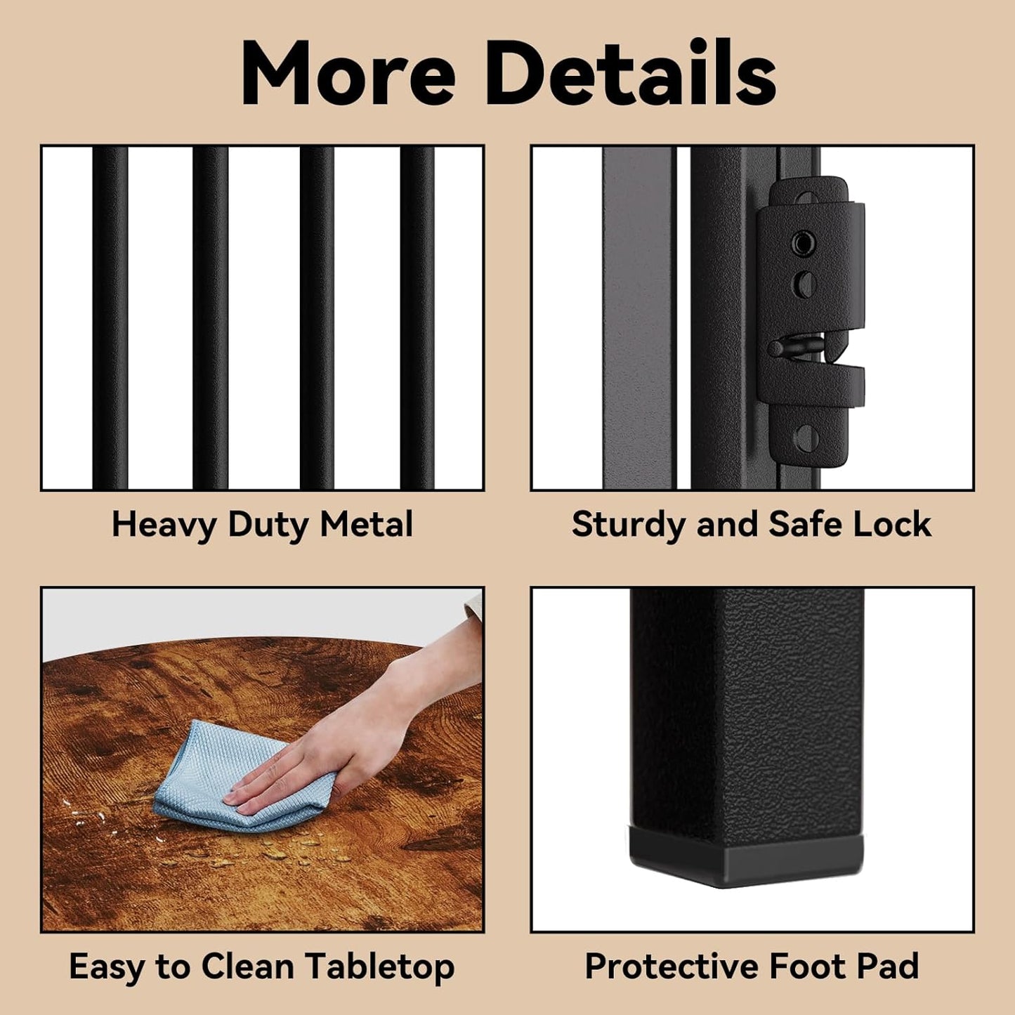 Dog Crate Furniture, Hexagonal Wooden Pet House Dog Crate End Table, Indoor Decorative Dog Kennel Furniture, for Small and Medium Dogs, Cute Dog Cage Furniture, Rustic Brown