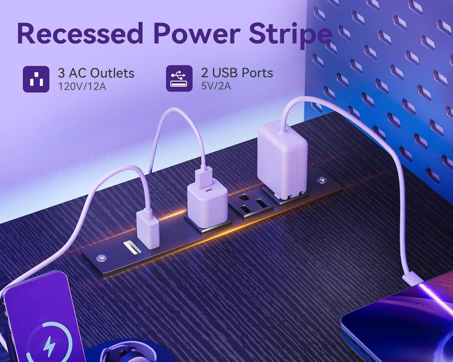 L Shaped Gaming Desk with 4 Drawers, 61" Reversible Home Office Desks with Power Outlets, L Shaped Computer Desk with USB Charging Port and Host Stand, Corner Desk, Easy to Assemble, Black